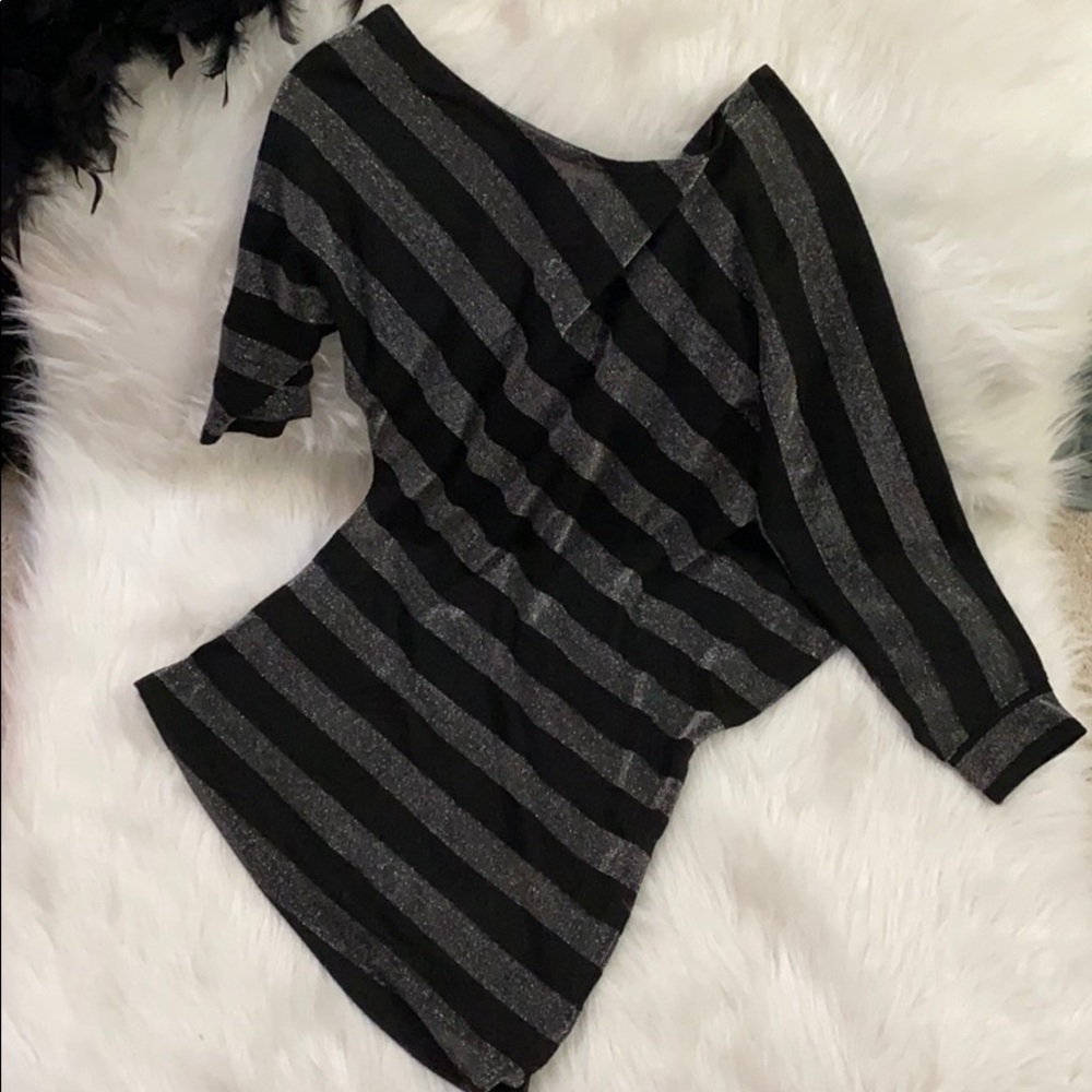 Black and Silver Top